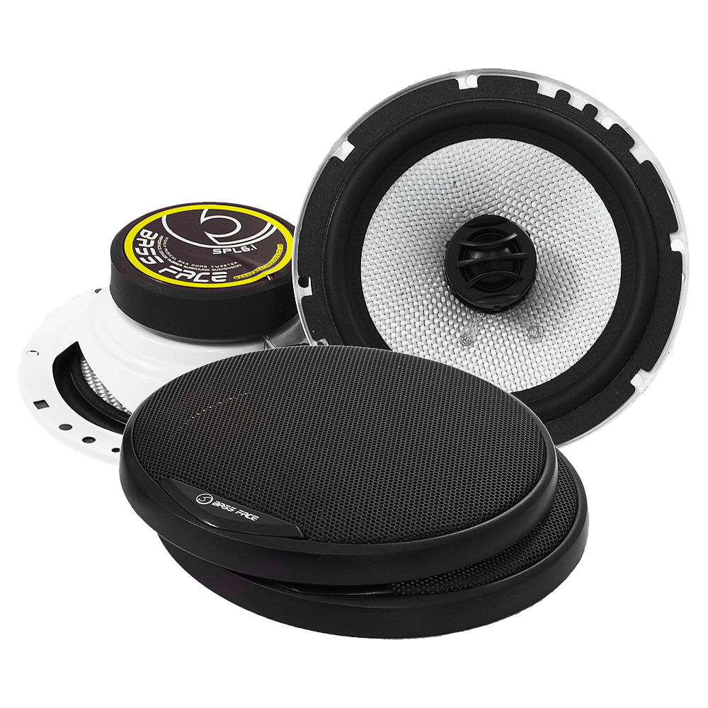 Bass Face SPL6.1 800W 6.5 inch Coaxial Car Speakers Pair 
