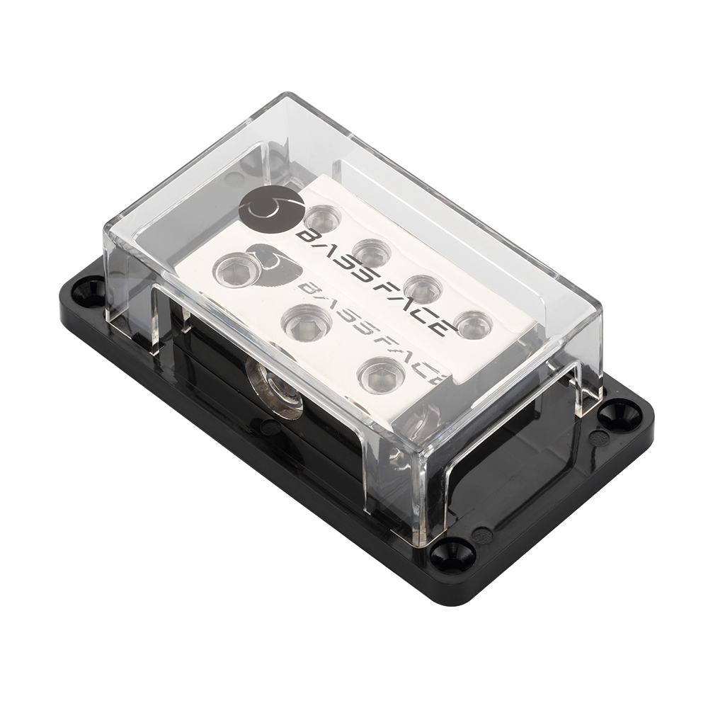 DIS3/4 Nickel Plated Distribution Block - 1x0AWG+2x2AWG+4x4AWG