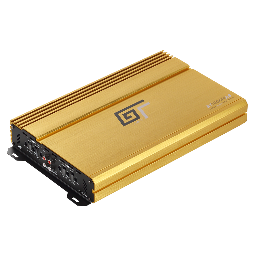 GT Audio GT-100/x4AB Class AB 4/3/2 Channel Full Range Amplifier 600w RMS