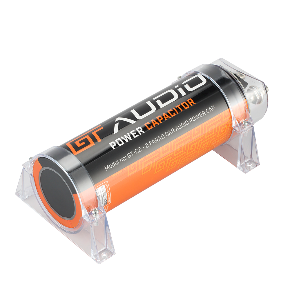 GT Audio GT-C2 16v 2 Farad Power Stiffening Capacitor With Digital Display & Auto Shutoff