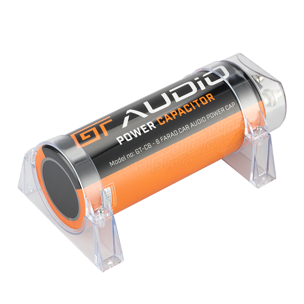 GT Audio GT-C6 16v 6 Farad Power Stiffening Capacitor With Digital Display & Auto Shutoff