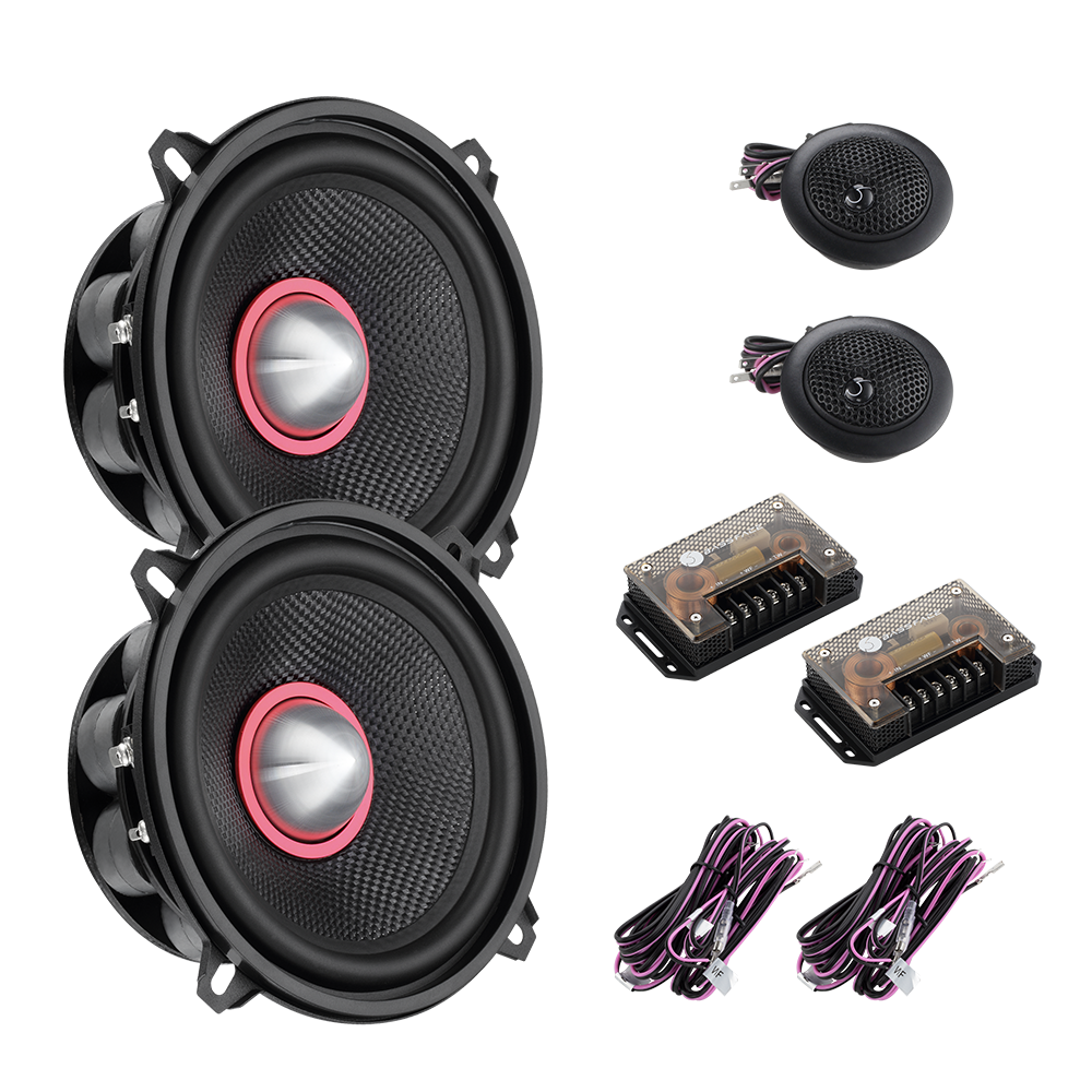 Indy CP5 5.25'' 13cm 4Ohm Component/Coaxial Midrange & Tweeter System 2x70w RMS Pair