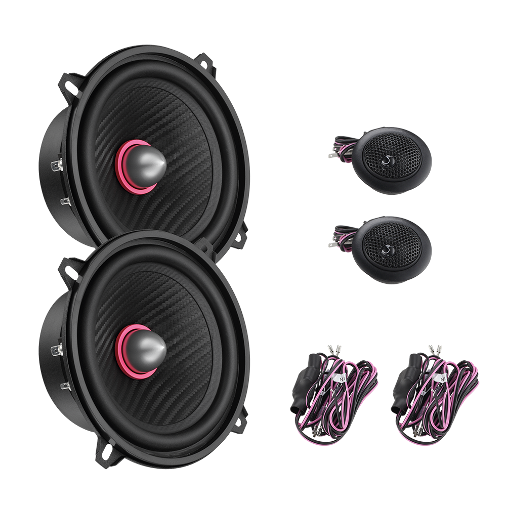 Indy CX5 5.25'' 13cm 4Ohm Component/Coaxial Midrange & Tweeter System 2x60w RMS Pair