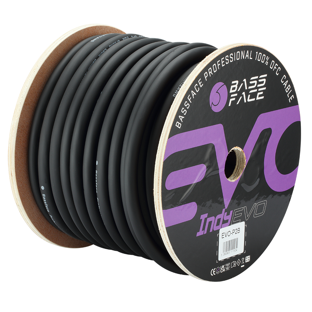 EVO-P2B 100% OFC 2AWG (33mm) Black Earth Cable 2940 Strand 30m Roll